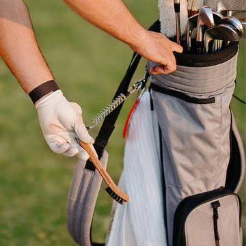 Dimple & Divot Hickory Golf Brush Pro Hybrid - Black