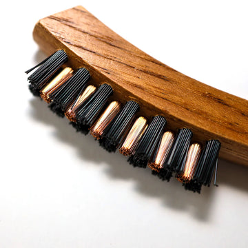 Dimple & Divot Hickory Golf Brush Pro Hybrid - Black