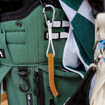 Dimple & Divot Mini Hickory Golf Brush - Fog