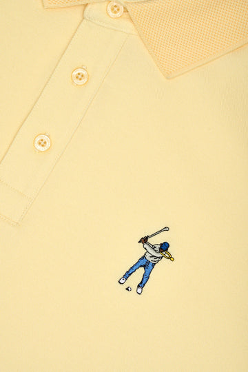 Eastside Golf Core Pique Polo - Mellow Yellow