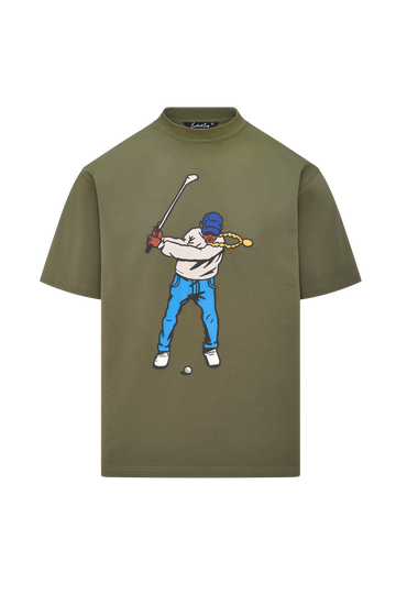 Eastside Golf Vintage Double Sided Swingman Tee - Surplus Green