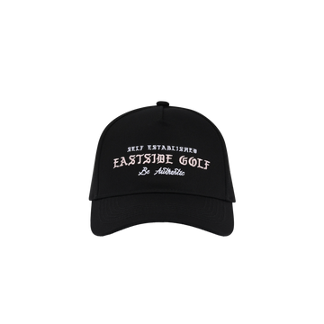 Eastside Golf Headline 5 Panel Hat - Black