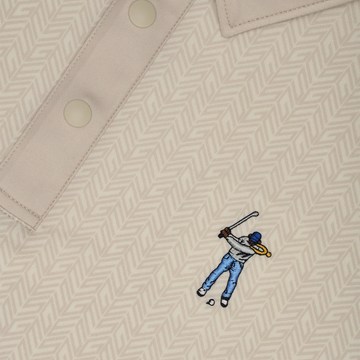 Eastside Golf Snap Placket Polo - Jetstream/Pumice