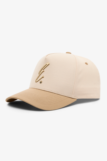 5 Panel 2 Tone Hat E Hat - Jetstream/Khaki - 3Q