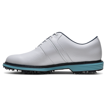 FootJoy DryJoys Premiere 'Packard' 2026 - White/ Aqua – Bisque Golf FootJoy DryJoys Premiere 'Packard' 2026 - White/ Aqua – Bisque Golf
