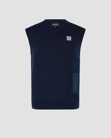Manors Golf Merino Tech Vest - Midnight