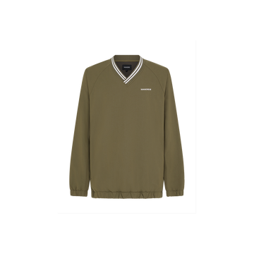 Manors Golf Crosswind Cordura® V-Neck - Dark Olive