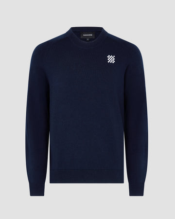 Manors Golf Merino Tech Crewneck - Midnight