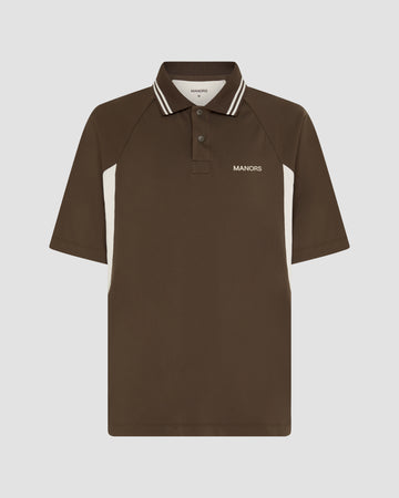 Manors Golf Arc Polo - Hickory Brown