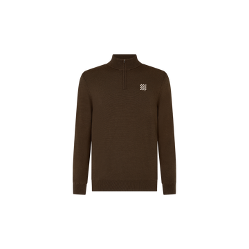 Manors Golf Merino Windbreaker - Hickory Brown