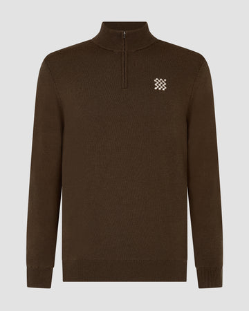 Manors Golf Merino Windbreaker - Hickory Brown