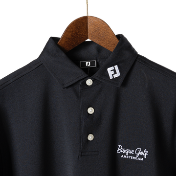 FootJoy x Bisque Golf Amsterdam Stretch Pique Solid Black