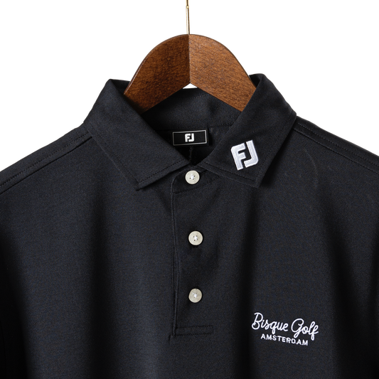 FootJoy x Bisque Golf Amsterdam Stretch Pique Solid Black