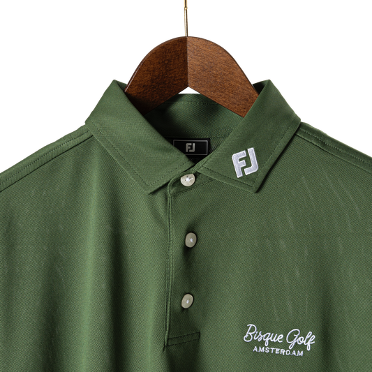 FootJoy with Bisque Golf Amsterdam Stretch Pique Polo Olive