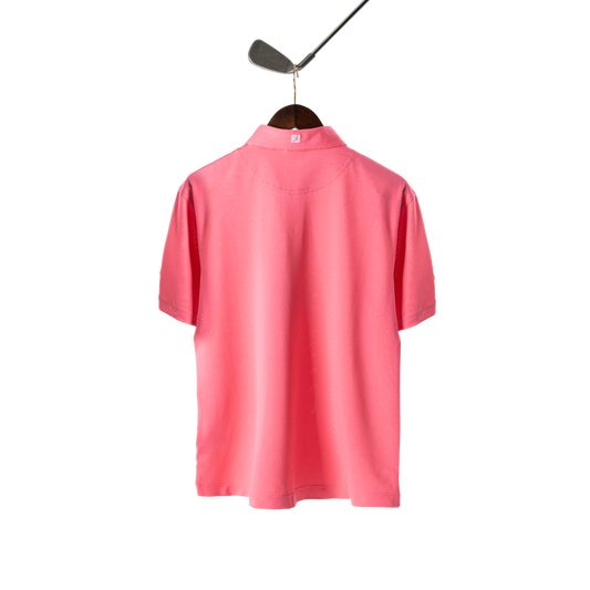 FootJoy with Bisque Stretch Pique Polo Watermelon