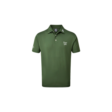 FootJoy with Bisque Stretch Pique Polo Olive