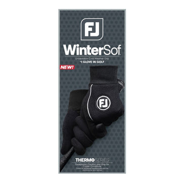 FootJoy WinterSof Gloves - Black, back detail