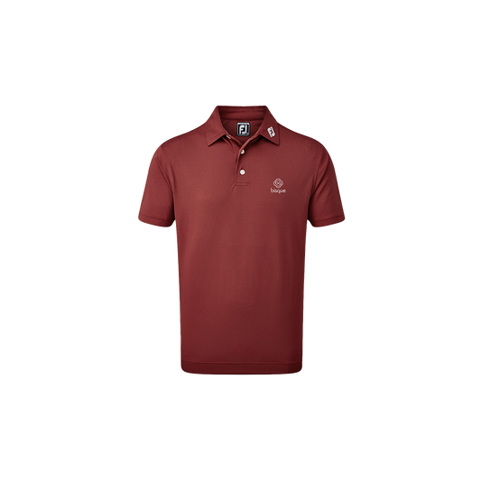 FootJoy with Bisque Stretch Pique Polo Maroon
