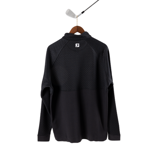 FootJoy with Bisque Jacquard Thermal Chill Out Pullover Black