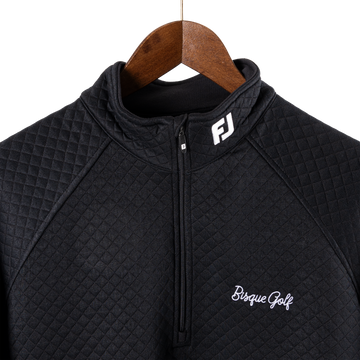 FootJoy with Bisque Jacquard Thermal Chill Out Pullover Black