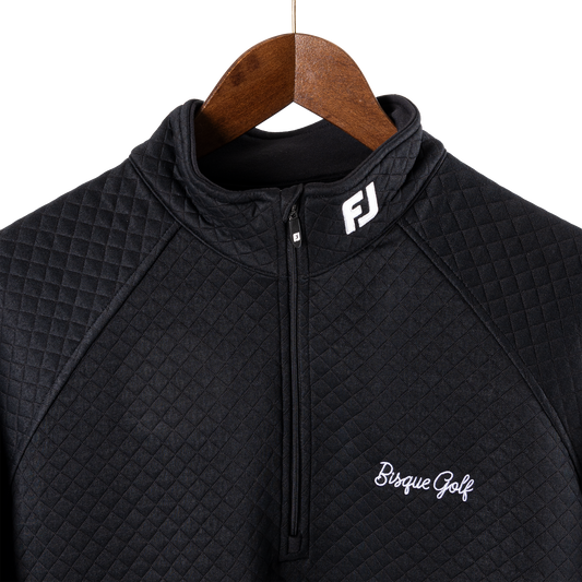 FootJoy with Bisque Jacquard Thermal Chill Out Pullover Black