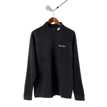 FootJoy with Bisque Jacquard Thermal Chill Out Pullover Black