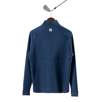 FootJoy with Bisque Jacquard Thermal Chill Out Pullover Navy