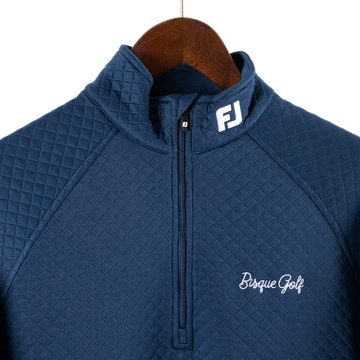 FootJoy with Bisque Jacquard Thermal Chill Out Pullover Navy