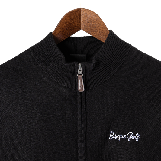 FootJoy with Bisque drirelease Full-Zip Lined Sweater Black