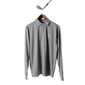 FootJoy with Bisque Thermolite Longsleeve Polo Grey