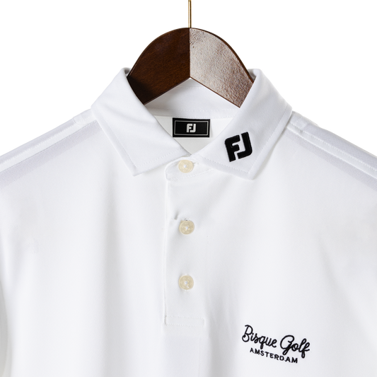 FootJoy x Bisque Golf Amsterdam Stretch Pique Solid White