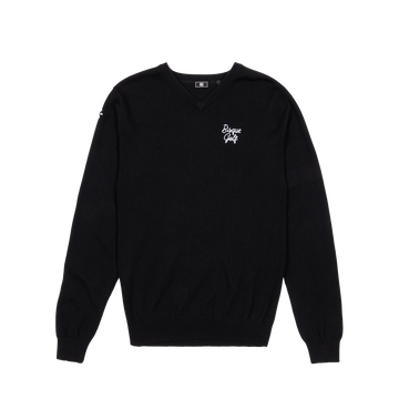 FootJoy x Bisque Wool V-Neck Pullover - Black