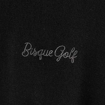 FootJoy with Bisque Wool Blend 1/2 Zip Lined Pullover Black