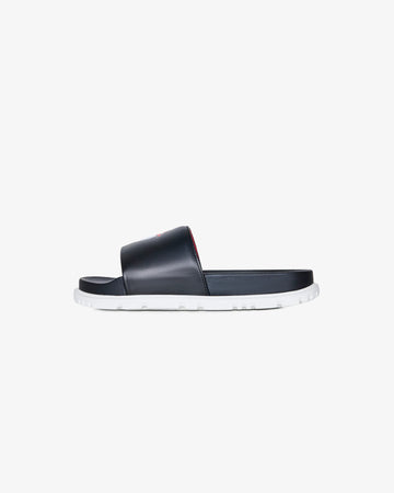 Malbon Golf Buckets Slide - Black/Red