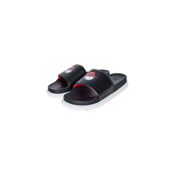Malbon Golf Buckets Slide - Black/Red