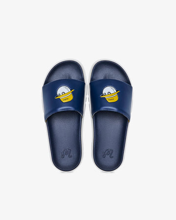 Malbon Golf Buckets Slide - Navy