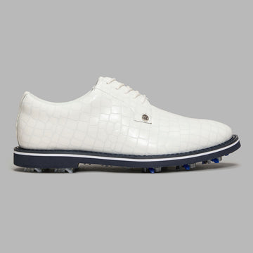 G/FORE Gallivanter Croc-Embossed Leather Derby Golf Shoe