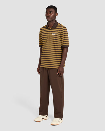 Reebok x Manors Goat Pique Polo - Espresso/Gorse