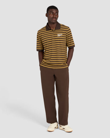 Reebok x Manors Goat Pique Polo - Espresso/Gorse