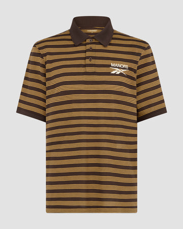 Reebok x Manors Goat Pique Polo - Espresso/Gorse