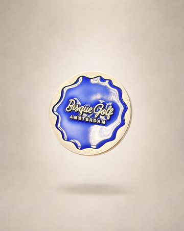 Bisque Ball Marker Matte Steel/ Purple 30mm x 4mm