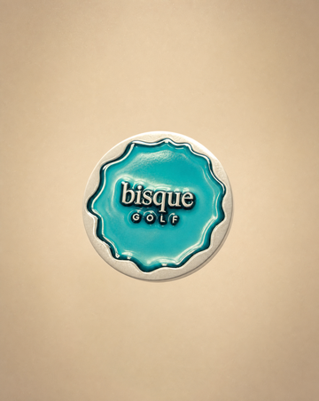 Bisque Ball Marker Matte Steel Green 30mm x 4mm