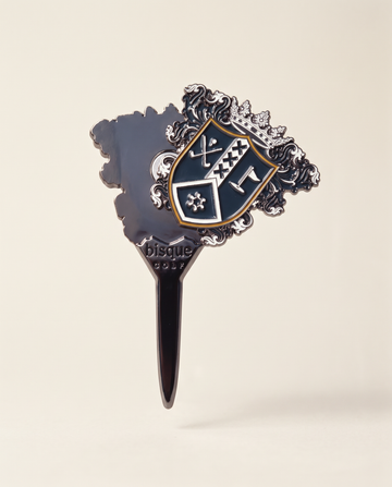 Bisque Golf Shield Divot Tool with Ball Marker - Gunmetal