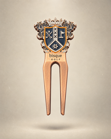 Bisque Golf Shield Divot Tool - Copper