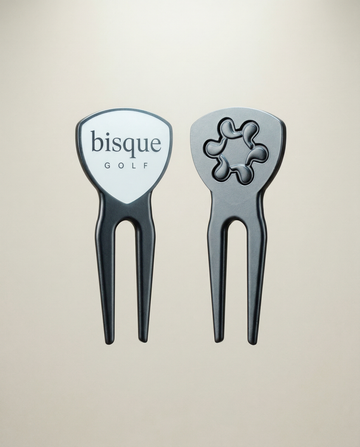 Bisque Golf Divot Tool with Ball Marker - Black