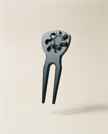 Bisque Golf Divot Tool with Ball Marker - Black