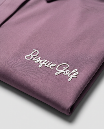 Bisque Golf Solid Performance Polo - Soft Burgundy