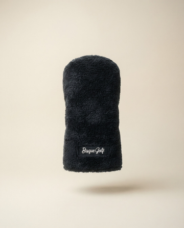 Bisque Golf Furry Barrel Driver Head Cover - Black