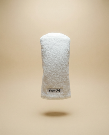 Bisque Golf Furry Barrel Driver Head Cover - White