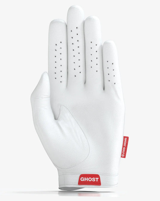 Ghost Golf Glove White Left Hand (Right handed golfer)